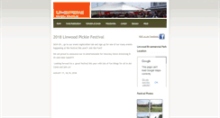 Desktop Screenshot of linwoodpicklefestival.org